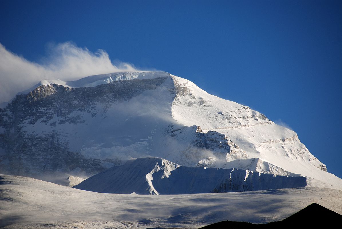 03 Cho Oyu Late Afternoon From Chinese Base Camp Cho Oyu (8201m) is very impressive from Cho Oyu Chinese Base Camp (4908m) in the late afternoon light.